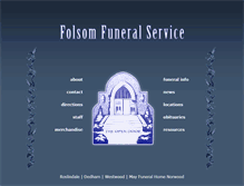 Tablet Screenshot of folsomfuneral.com